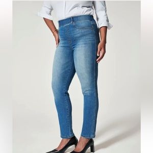 SPANX Ankle Straight Vintage Indigo Blue Jeans Size Large
